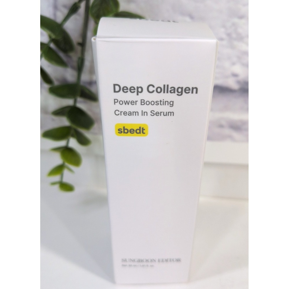 NIB😍Sungboon Editor SBEDT Deep Collagen Power Boosting Cream In Serum 1oz Korea